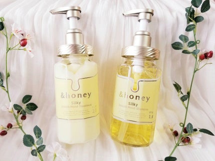 シルキー スムースモイスチャー シャンプー 1.0/ヘアトリートメント 2.0/&honey/市販シャンプーを使ったクチコミ(1枚目)