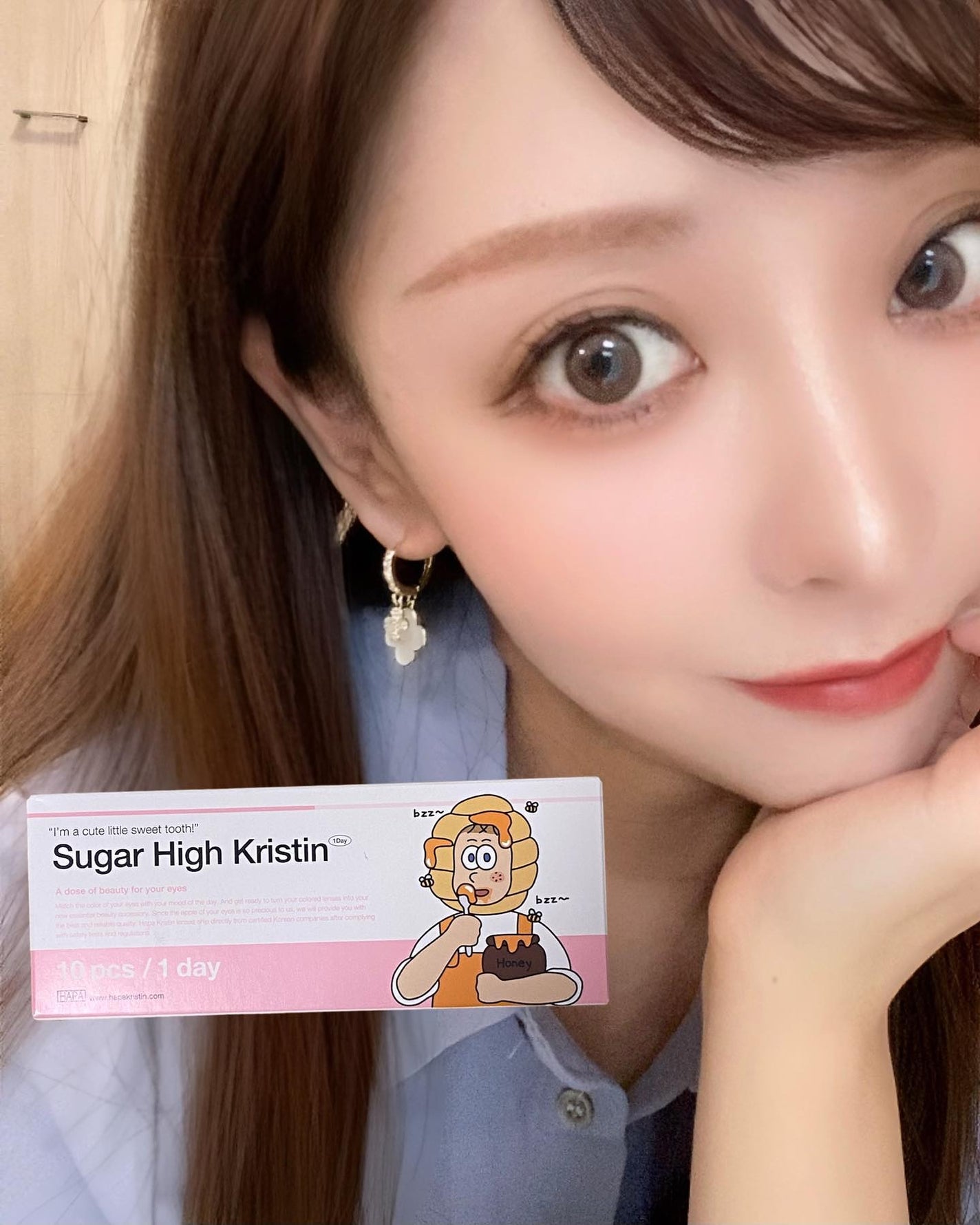 Suger High Kristin/Hapa kristin/カラーコンタクトレンズを使ったクチコミ(1枚目)