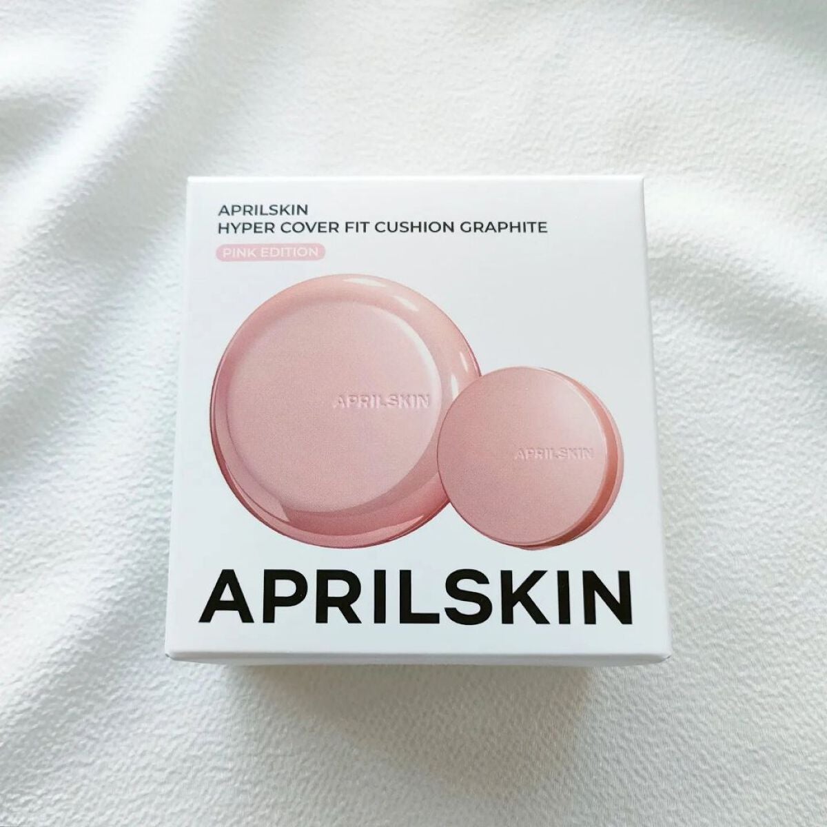 ハイパーカバーフィットクッション ピンク(桜エディション)/APRILSKIN/クッションファンデーションを使ったクチコミ(6枚目)