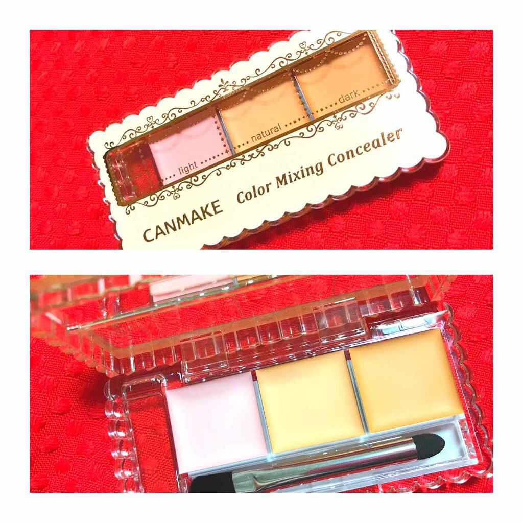 カラーミキシングコンシーラー/キャンメイク/パレットコンシーラーを使ったクチコミ(2枚目)