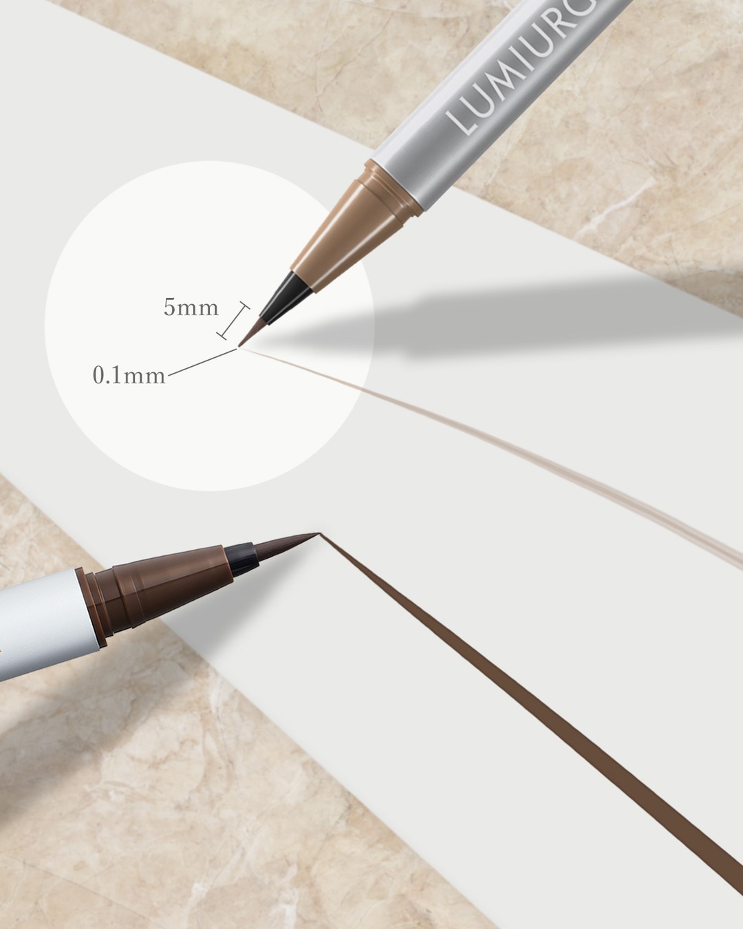 ベルベットアイブロウ/LUMIURGLAS/リキッドアイブロウを使ったクチコミ（1枚目）