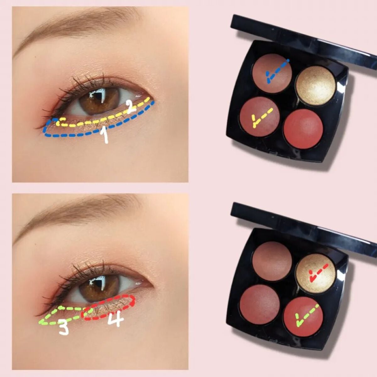 レ キャトル ルージュ ユー エ ジュ /CHANEL/アイシャドウパレットを使ったクチコミ(4枚目)