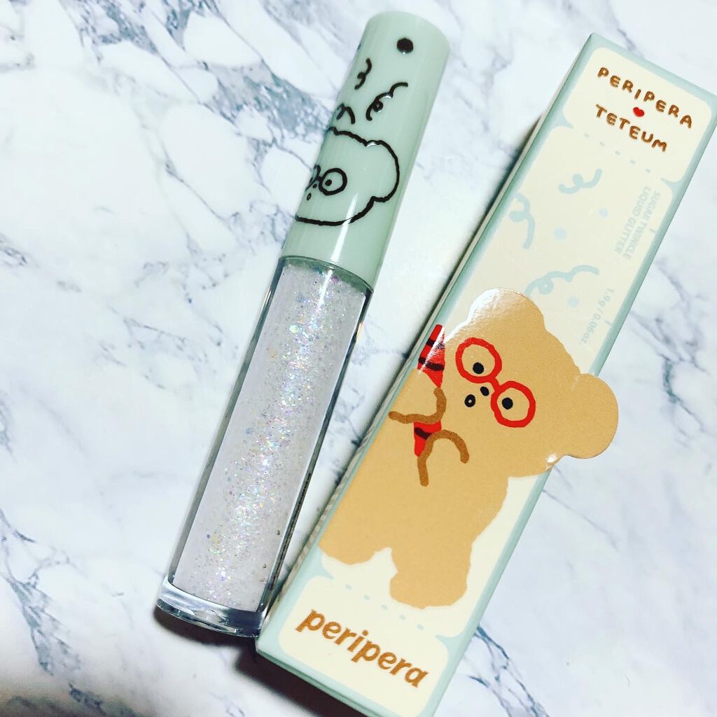 シュガー トゥインクル リキッド グリッター/PERIPERA/グリッターを使ったクチコミ（1枚目）