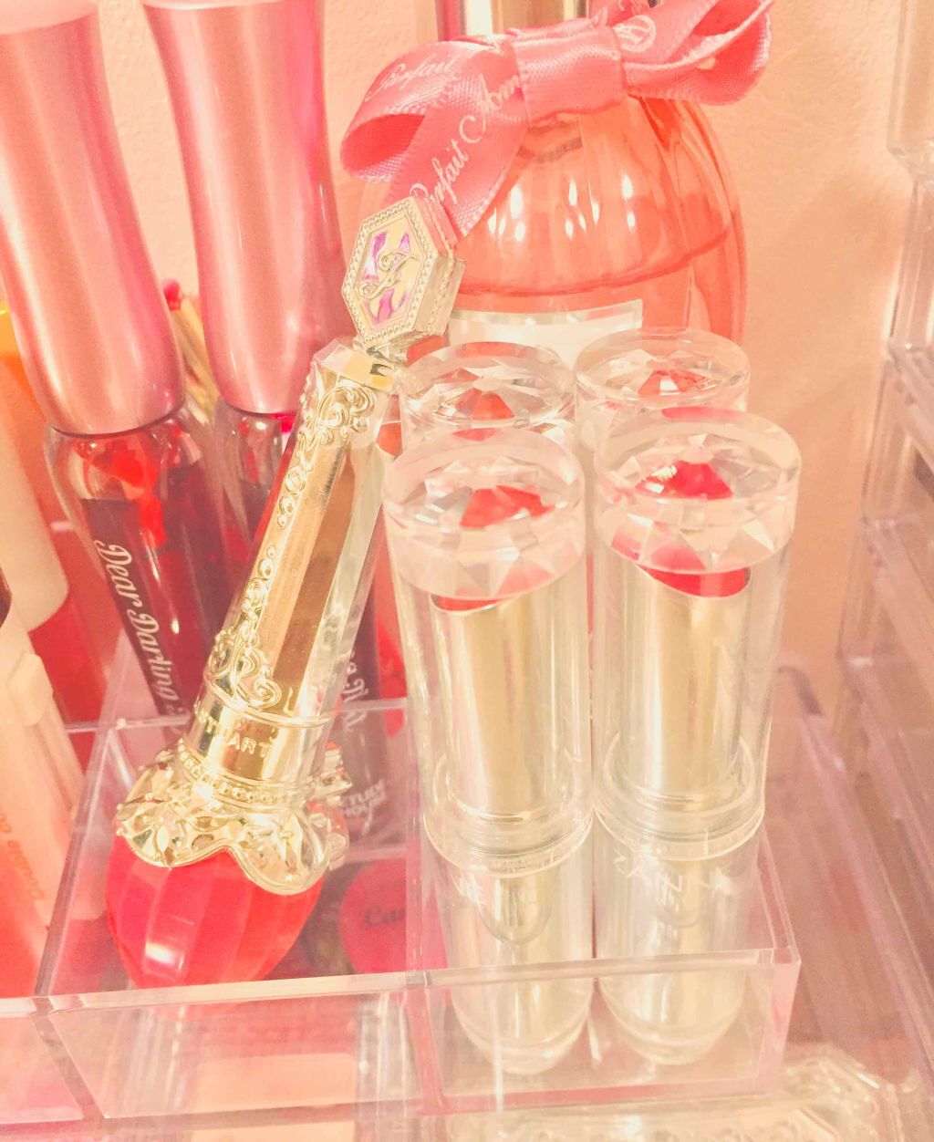 ラスティンググロスリップ/CEZANNE/口紅を使ったクチコミ(4枚目)