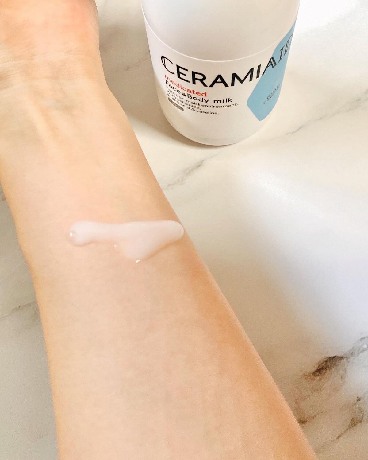 セラミエイド 薬用スキンミルク/セラミエイド/ボディミルクを使ったクチコミ(3枚目)
