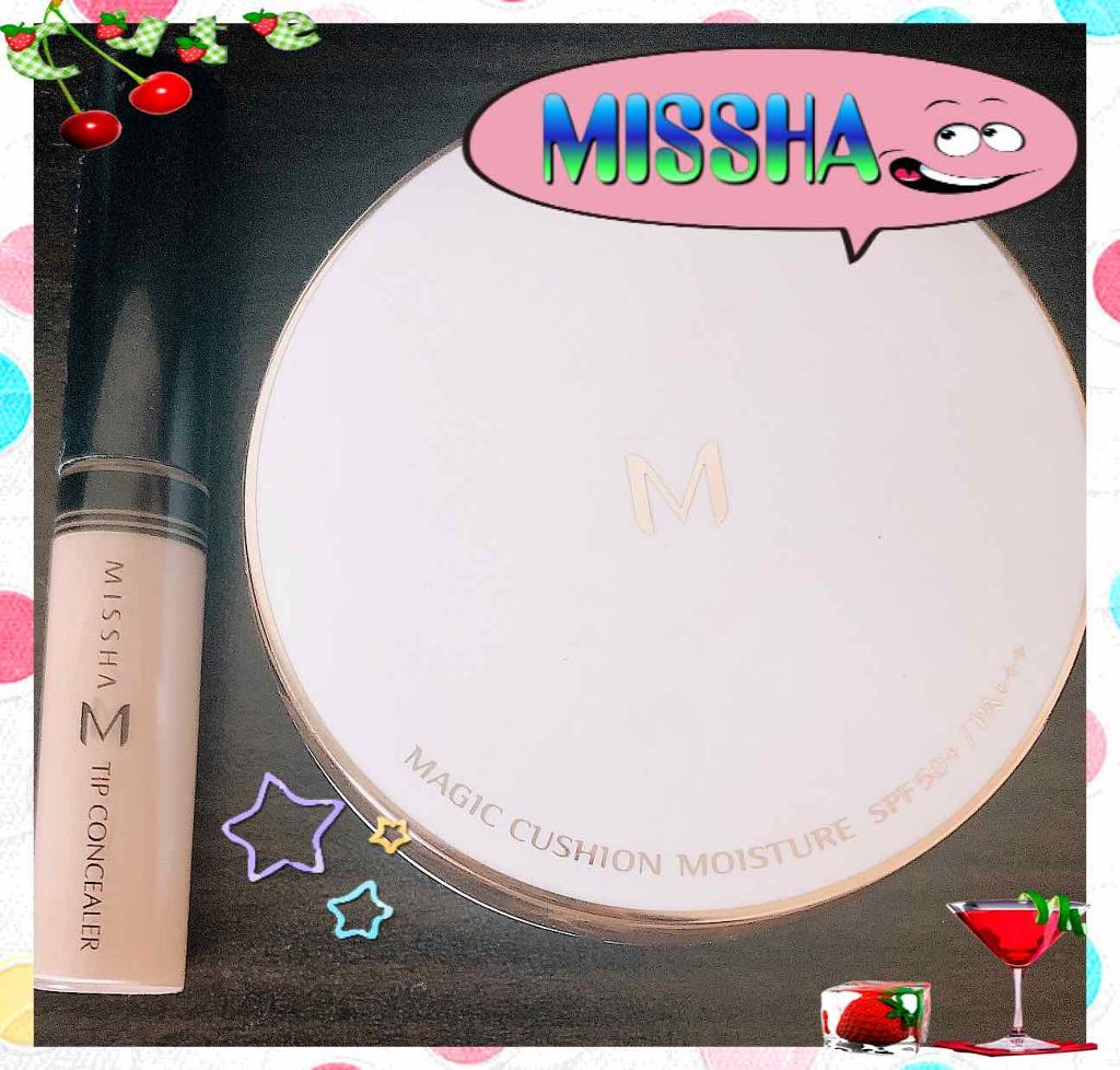 M クッション ファンデーション(モイスチャー)/MISSHA/クッションファンデーションを使ったクチコミ(1枚目)