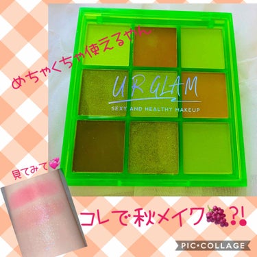 UR GLAM　BLOOMING EYE COLOR PALETTE/U R GLAM/パウダーアイシャドウを使ったクチコミ（1枚目）