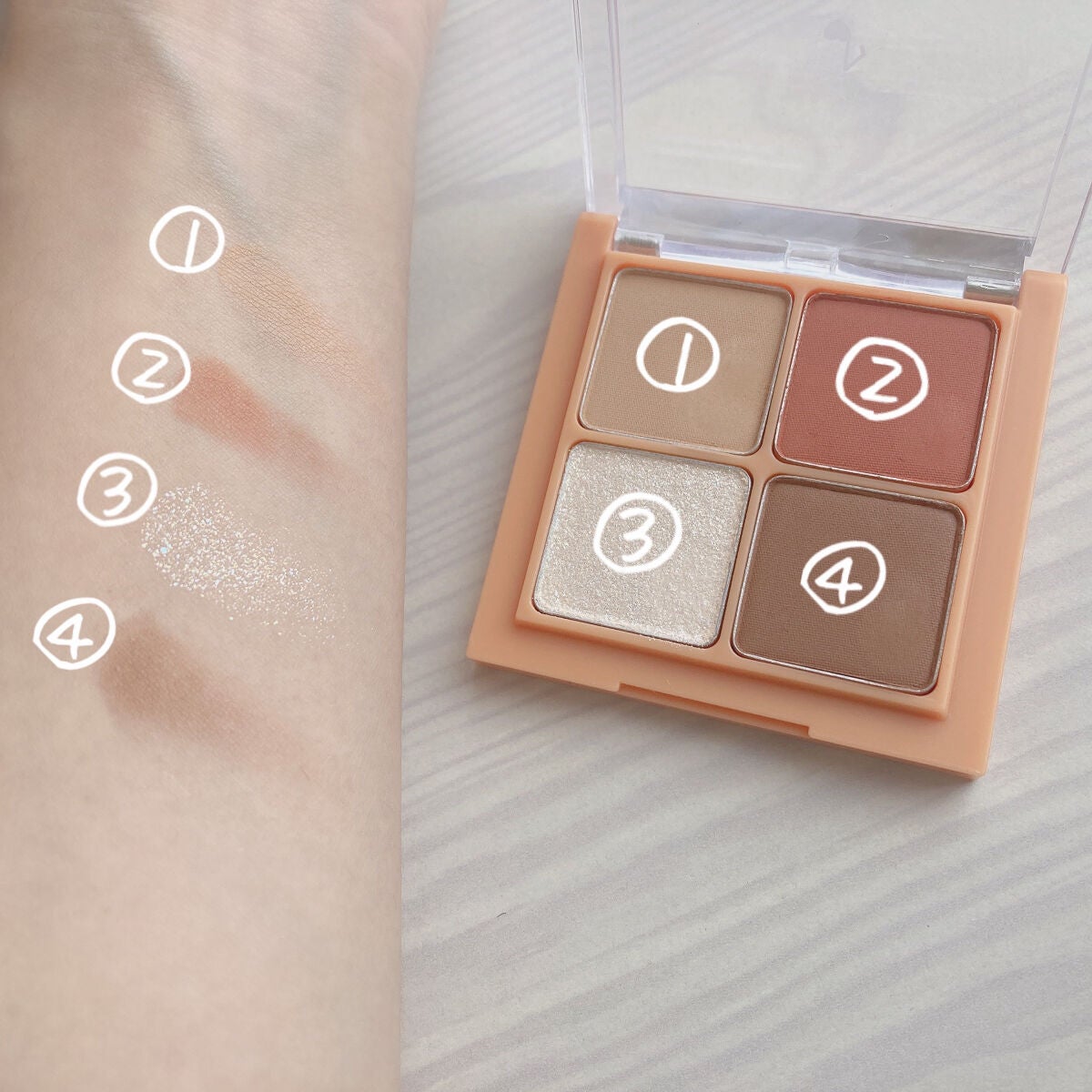 ベターザンアイズ/rom&nd/アイシャドウパレットを使ったクチコミ(2枚目)