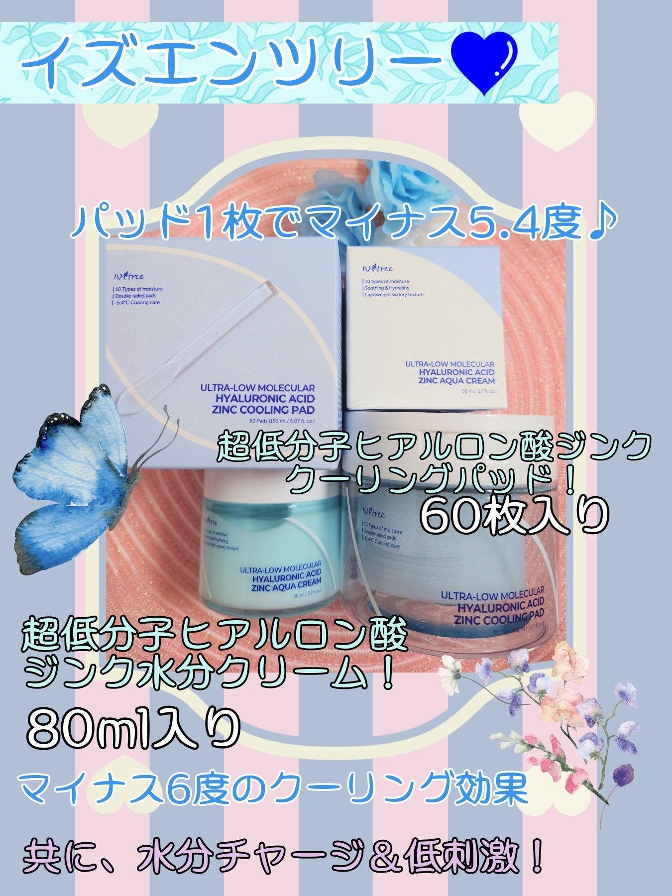 超低分子ヒアルロン酸ジンククーリングパッド/Isntree/トナーパッドを使ったクチコミ(1枚目)