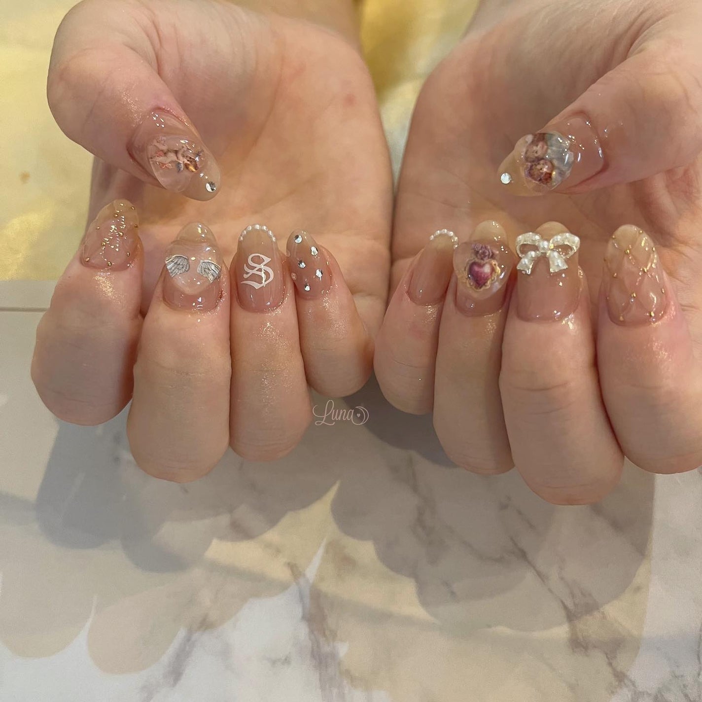 Iuna. Mizuki on LIPS 「.スペシャルプラン👼🏻#nail#nailstagram#ge..」(1枚目)