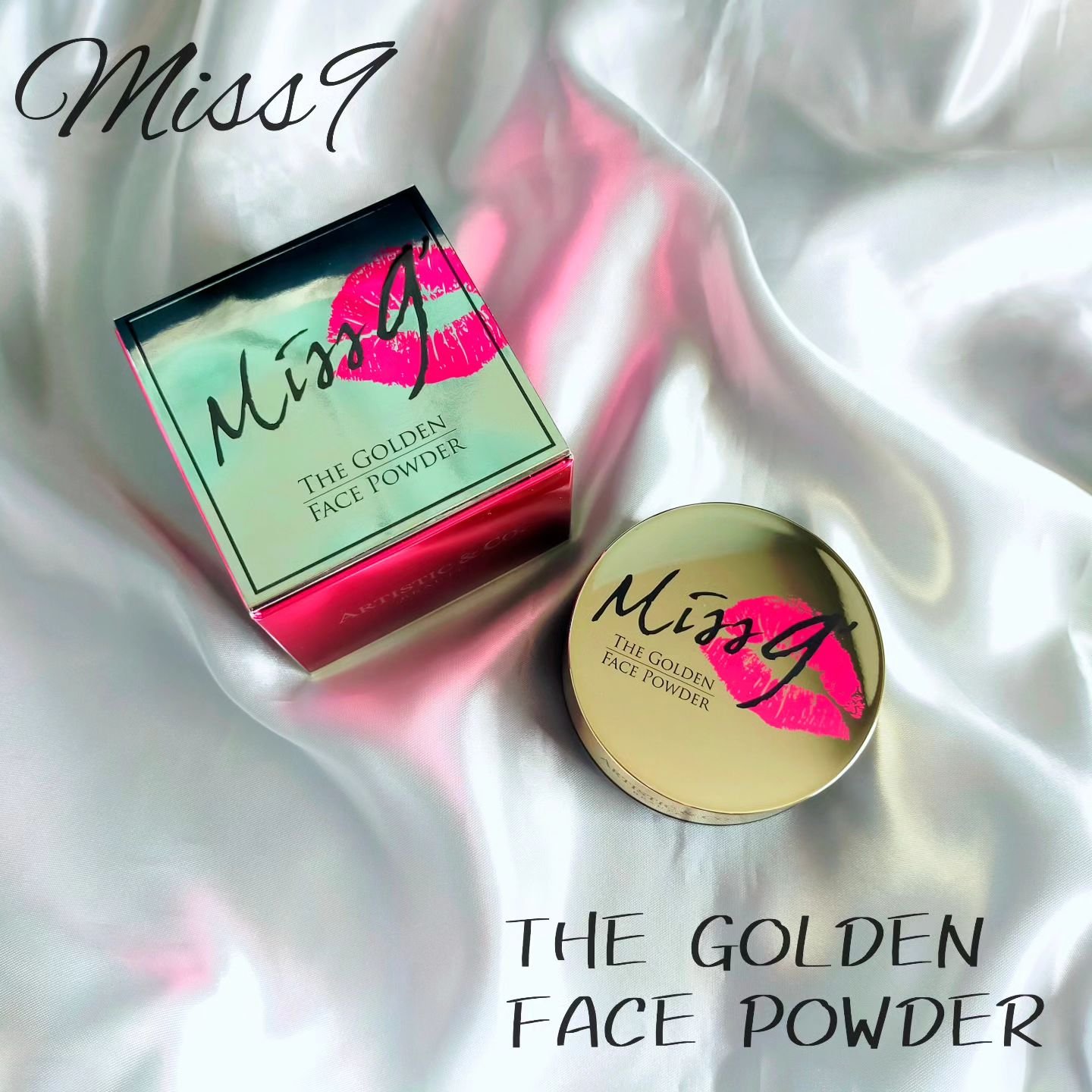 ミスナイン ザ ゴールデンフェイスパウダー/ARTISTIC＆CO./ルースパウダーを使ったクチコミ（1枚目）