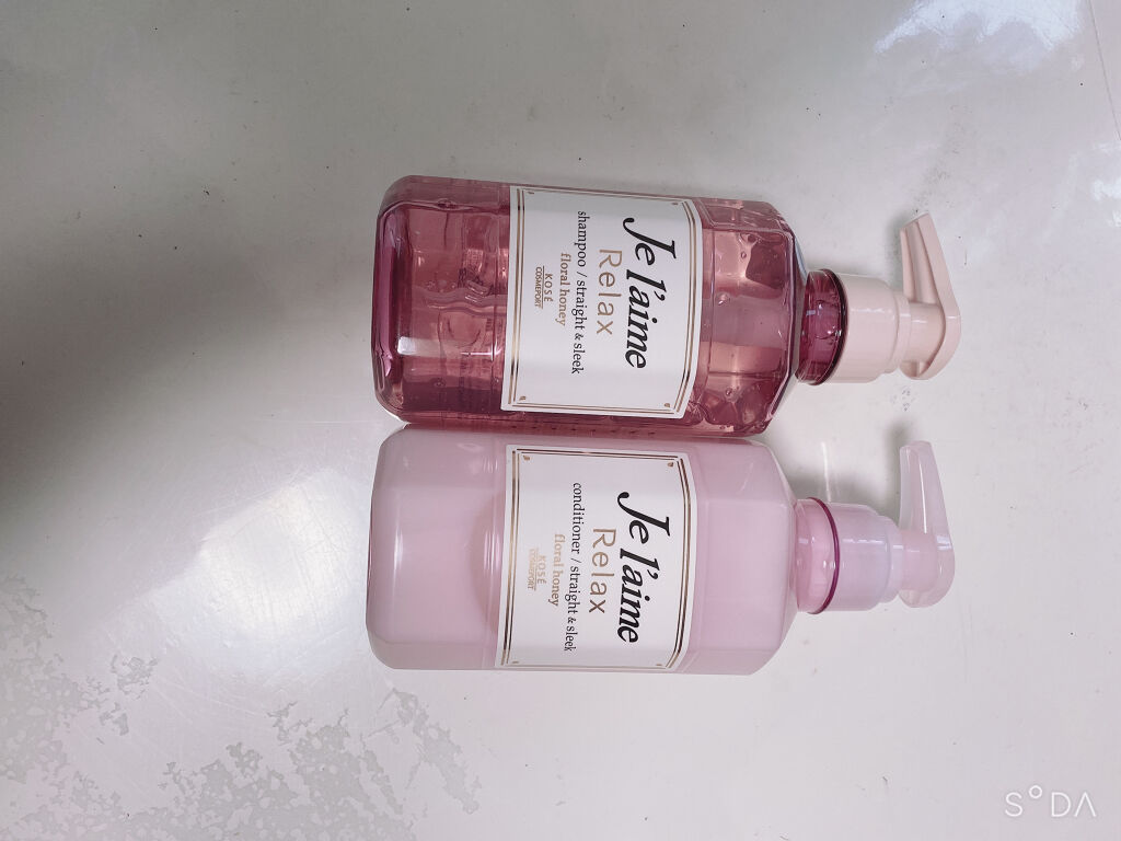 リラックス シャンプー／ヘアコンディショナー(ストレート＆スリーク)/Je l'aime/市販シャンプーを使ったクチコミ（2枚目）