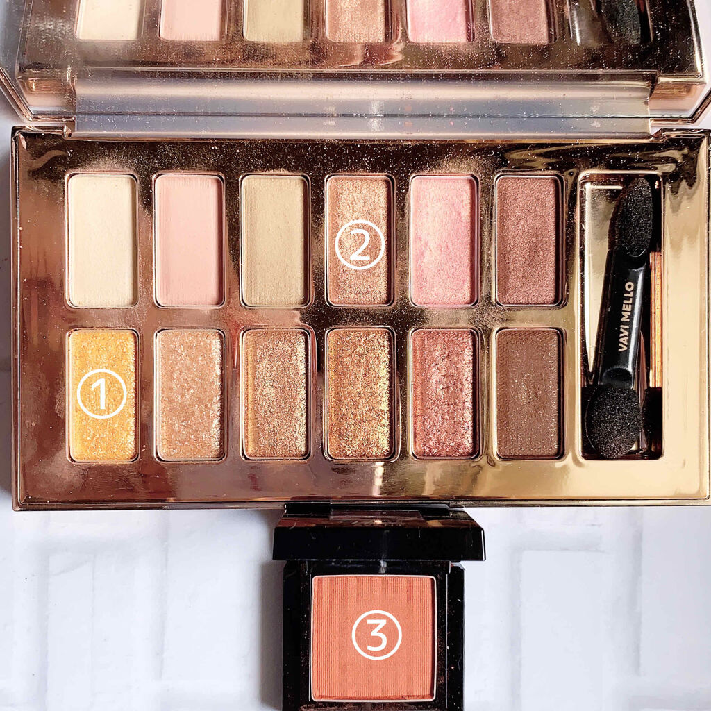 バレンタインボックス/VAVI MELLO/アイシャドウパレットを使ったクチコミ（2枚目）