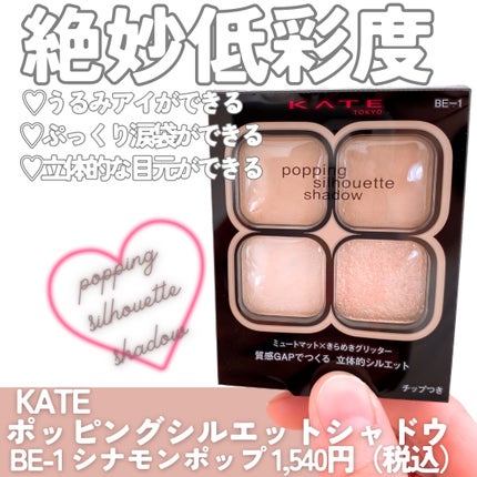 ケイト ポッピングシルエットシャドウ/KATE/アイシャドウパレットを使ったクチコミ(2枚目)