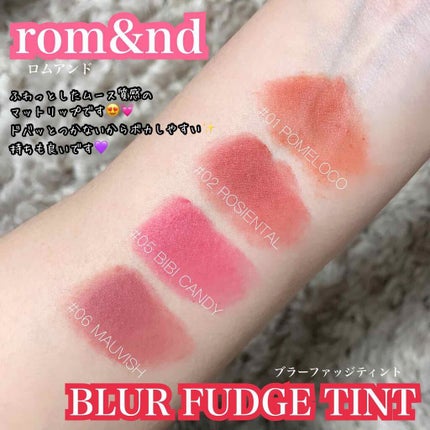 rom&nd ブラーファッジティント/rom&nd/リップティントを使ったクチコミ(2枚目)