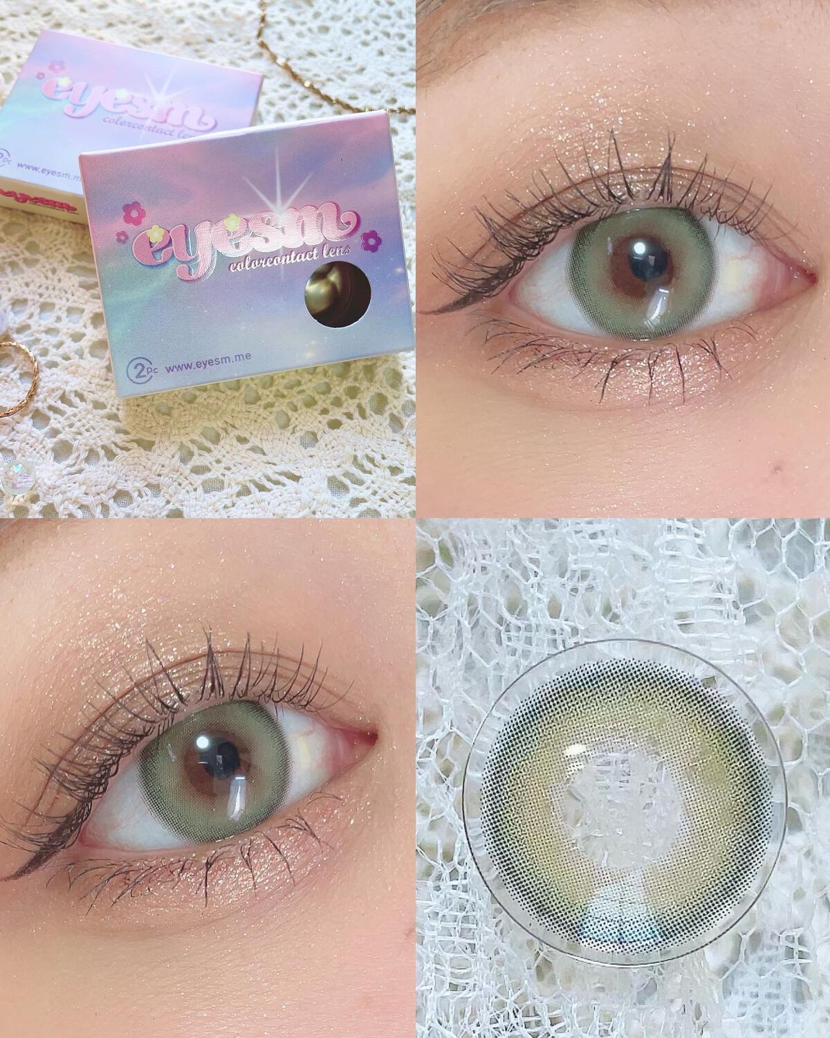 ごんす@YouTube始めました on LIPS 「《高発色グリーンカラコン❤︎》初めてグリーンのカラコンを使った..」(7枚目)