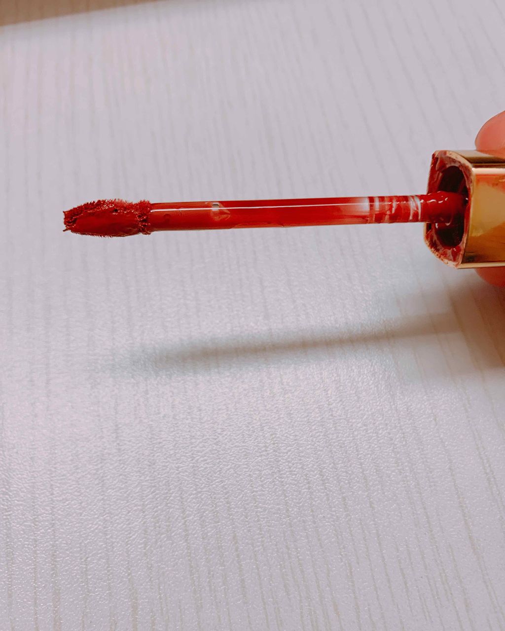 ラスティンググロスリップ/CEZANNE/口紅を使ったクチコミ（3枚目）