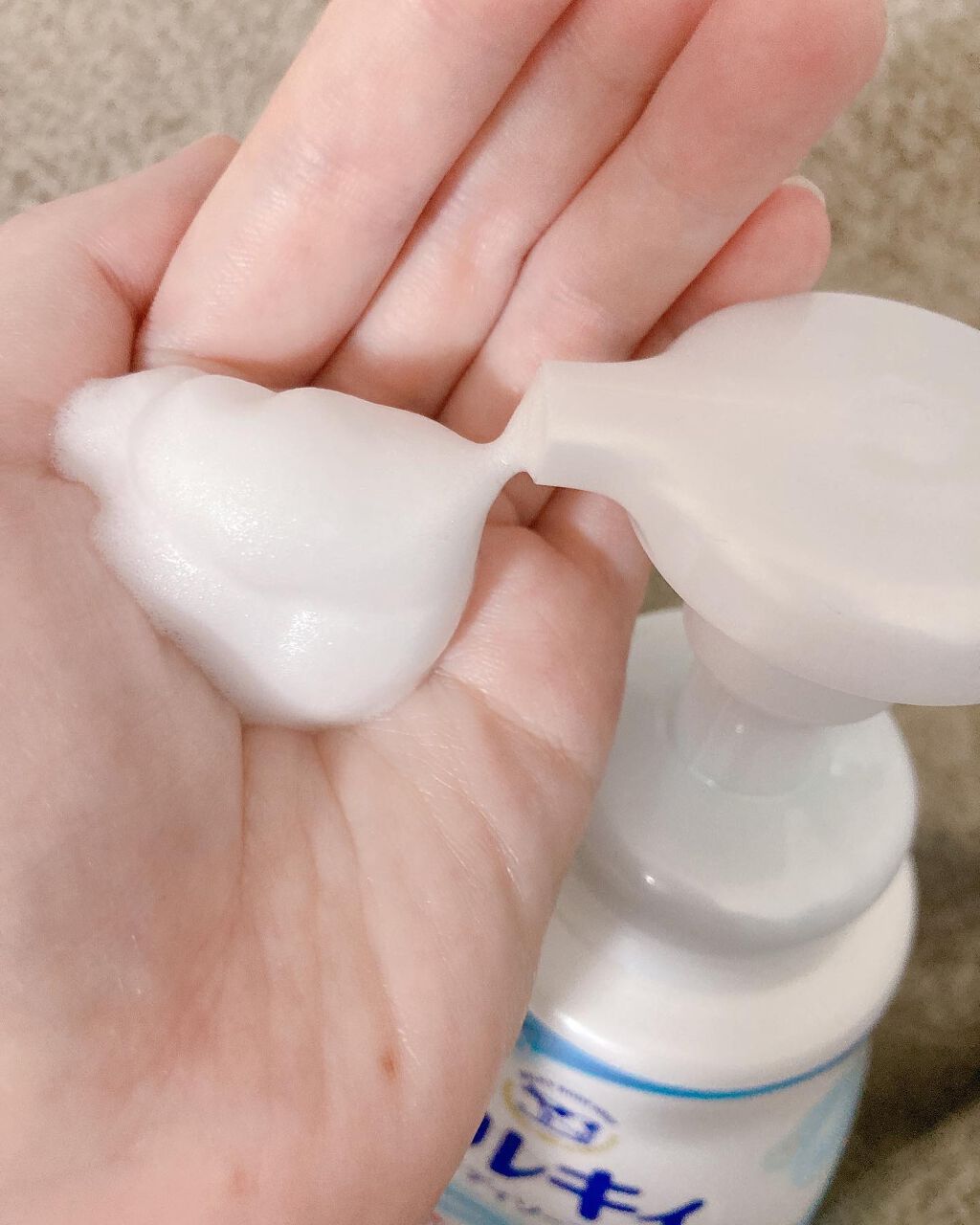 泡で出てくる ミルキィボディソープ やさしいせっけんの香り/ミルキィ/ボディソープを使ったクチコミ(2枚目)