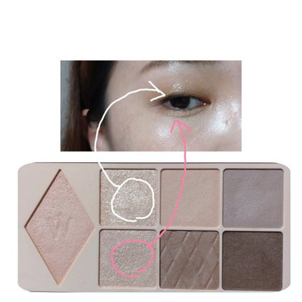 ウォンジョンヨ W デイリームードアップパレット /Wonjungyo/アイシャドウパレットを使ったクチコミ(5枚目)