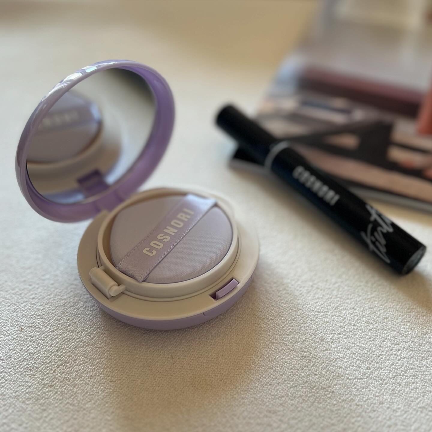 パンテノールバリアクッション/COSNORI/クッションファンデーションを使ったクチコミ（2枚目）