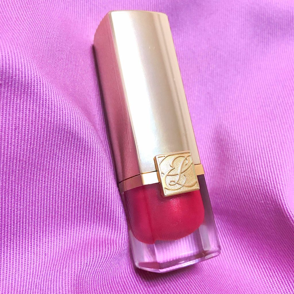 ピュア カラー クリスタル シアー リップスティック 54 パッション フルーツ シマー/ESTEE LAUDER/口紅を使ったクチコミ（1枚目）