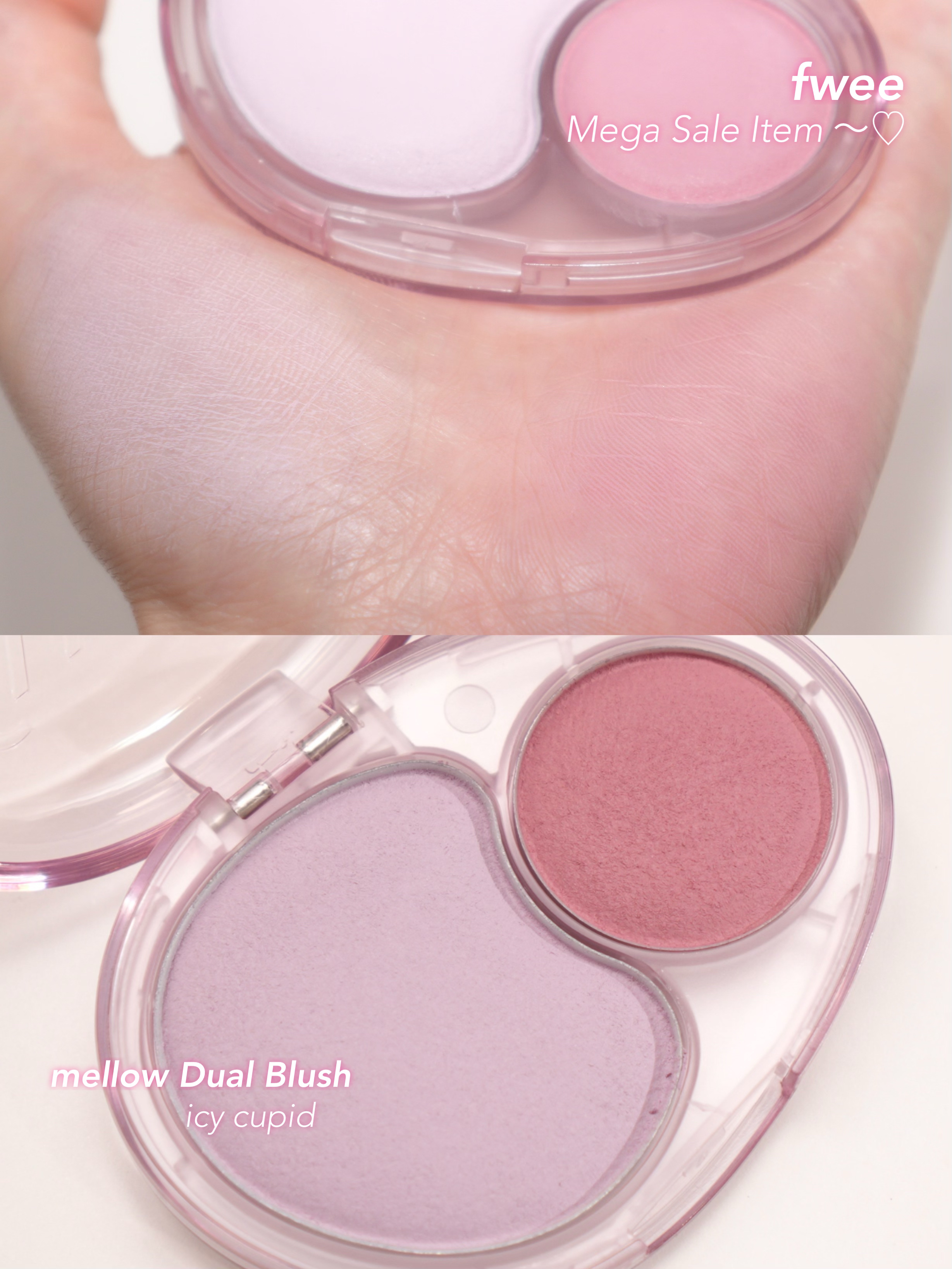 デュアルチークメロウ/fwee/ジェル・クリームチークを使ったクチコミ（3枚目）