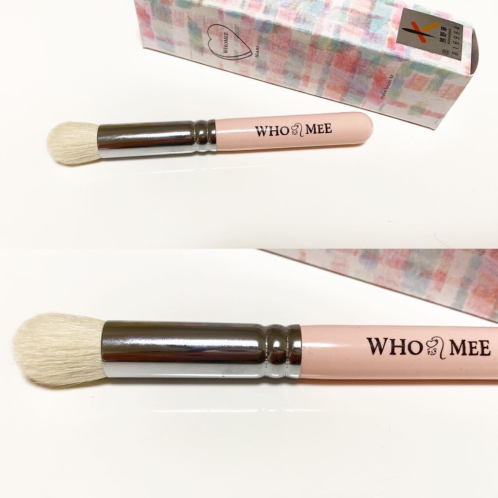 メイクブラシM 熊野筆/WHOMEE/メイクブラシを使ったクチコミ(2枚目)