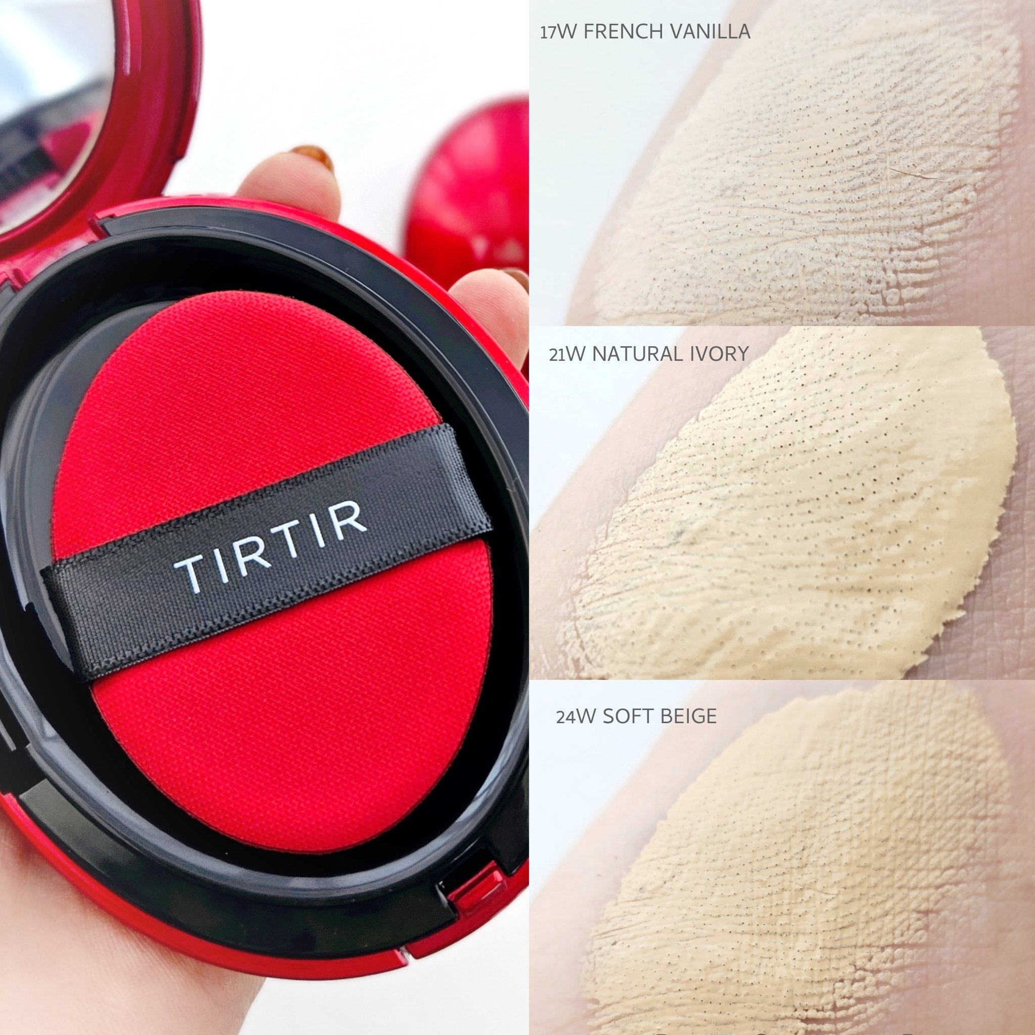 マスク フィット レッド クッション 24W ソフト ベージュ/TIRTIR(ティルティル)/クッションファンデーションを使ったクチコミ（3枚目）