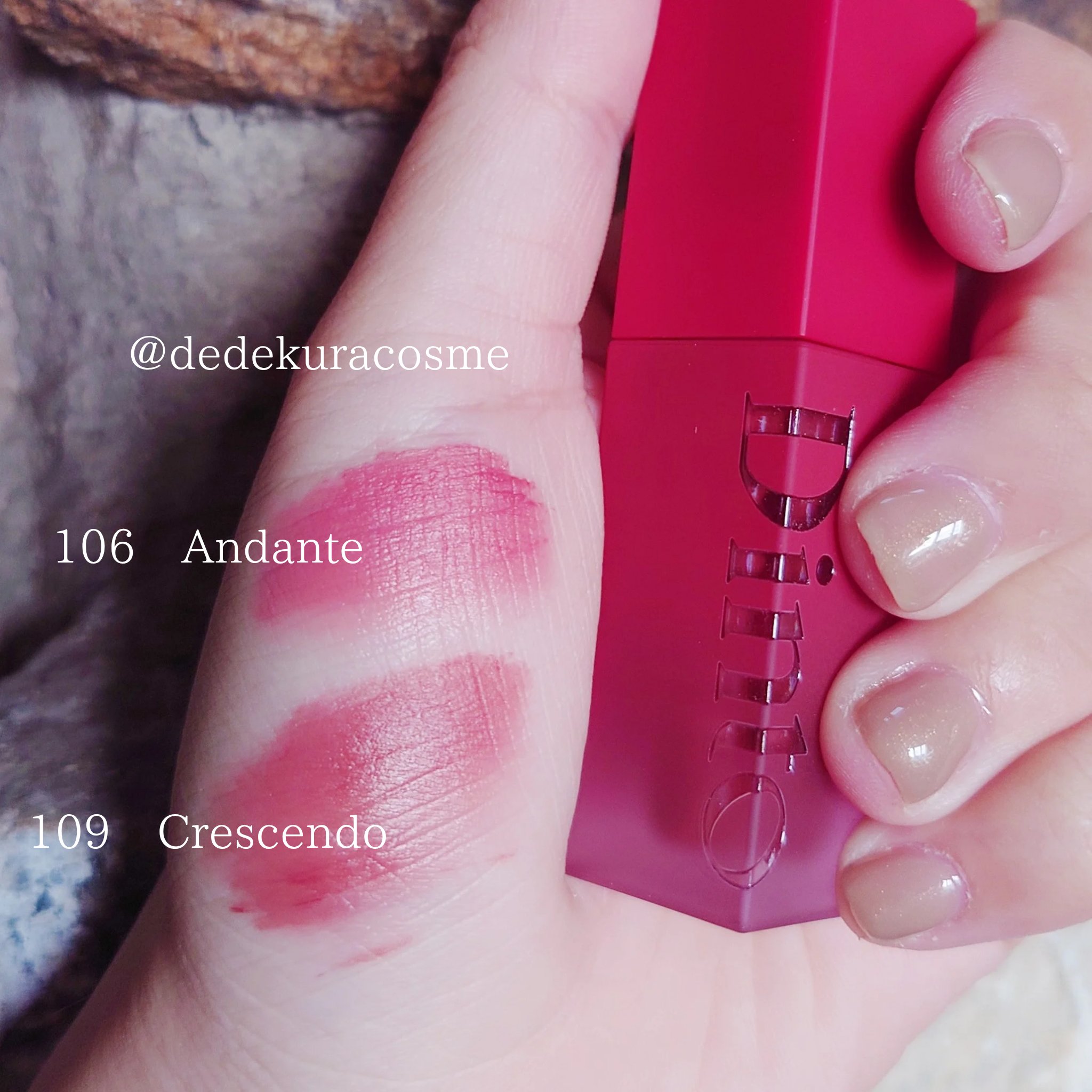 マダムバタフライコレクション ブラーニングリップベール/Dinto/口紅を使ったクチコミ（2枚目）