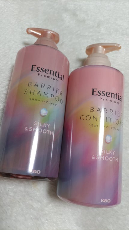 エッセンシャルプレミアム バリアシャンプー・コンディショナー シルキー&スムース/エッセンシャル/市販シャンプーを使ったクチコミ(1枚目)