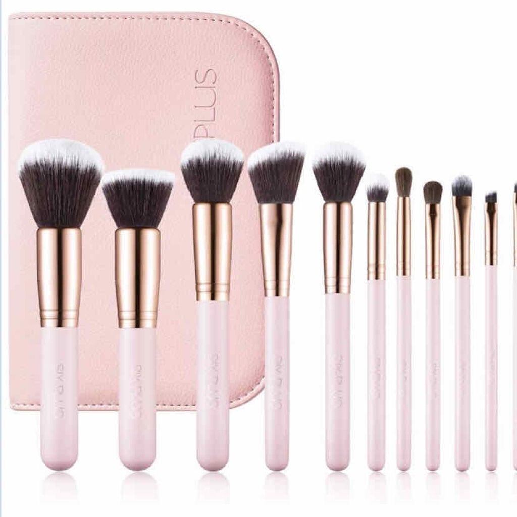 貴族のゴールド メイクブラシ11本セット 化粧ポーチ付き/SIXPLUS/メイクブラシを使ったクチコミ(1枚目)