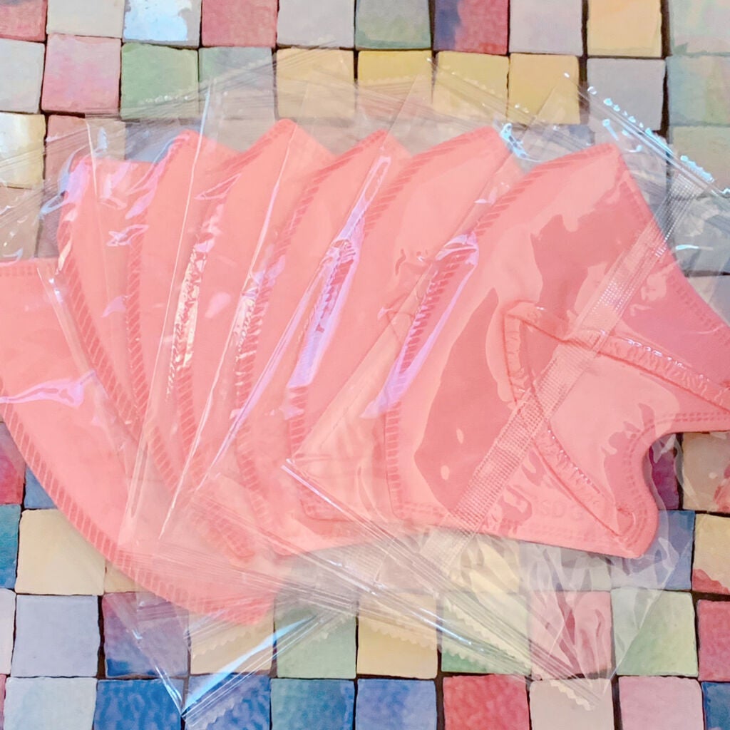 立体型スパンレース不織布カラーマスク/ISDG 医食同源ドットコム/マスクを使ったクチコミ(2枚目)