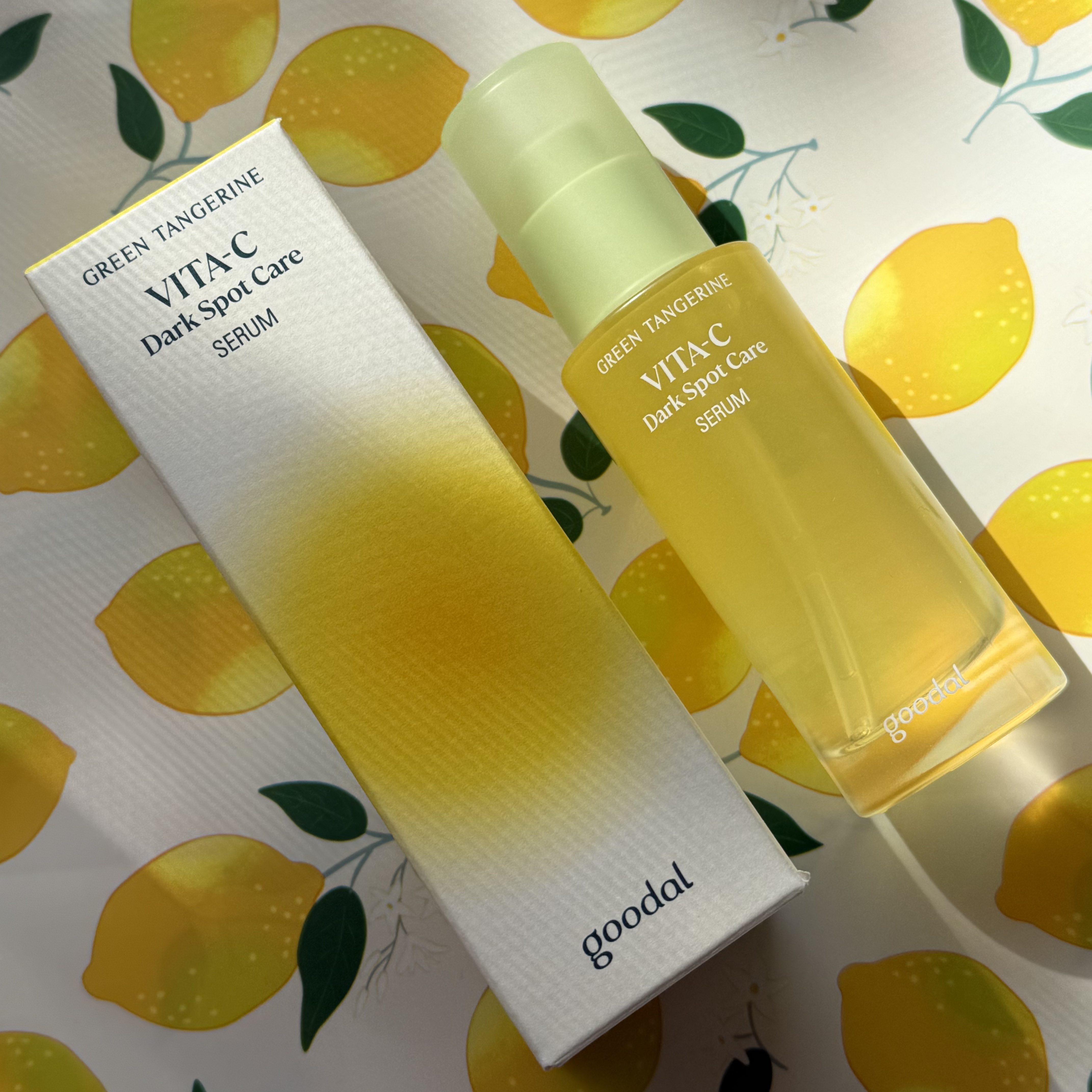 グリーンタンジェリン ビタC ダークスポットケアセラム/goodal/美容液を使ったクチコミ（1枚目）