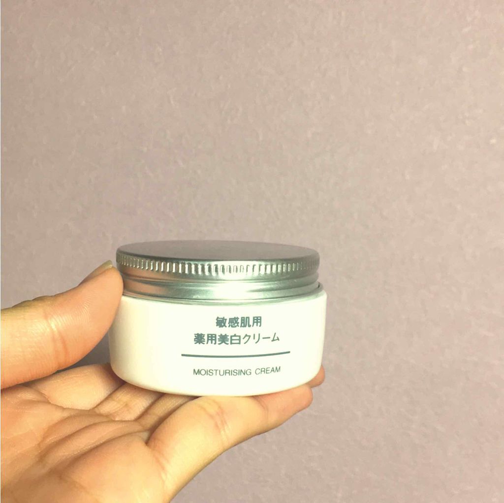敏感肌用薬用美白クリーム/無印良品/フェイスクリームを使ったクチコミ(3枚目)