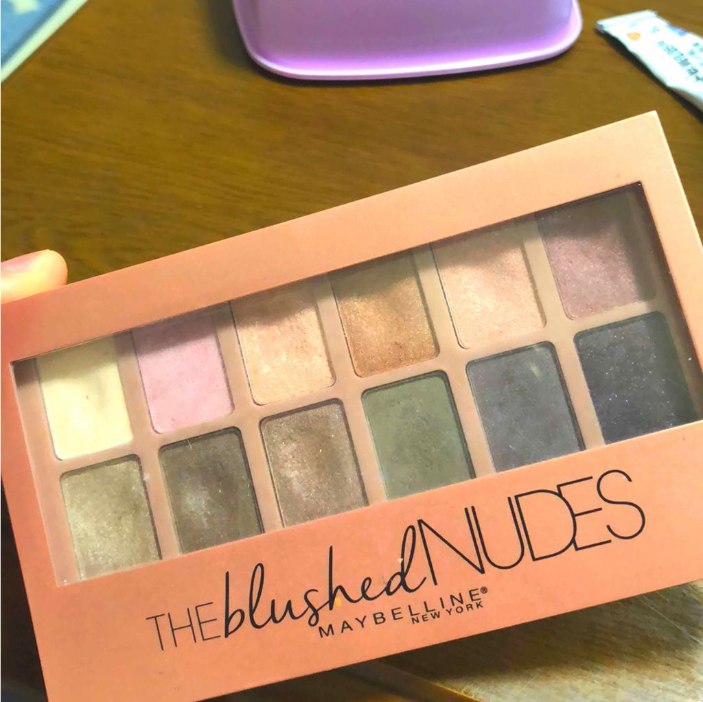 ヌードパレット ブラッシュド/MAYBELLINE NEW YORK/アイシャドウパレットを使ったクチコミ（1枚目）