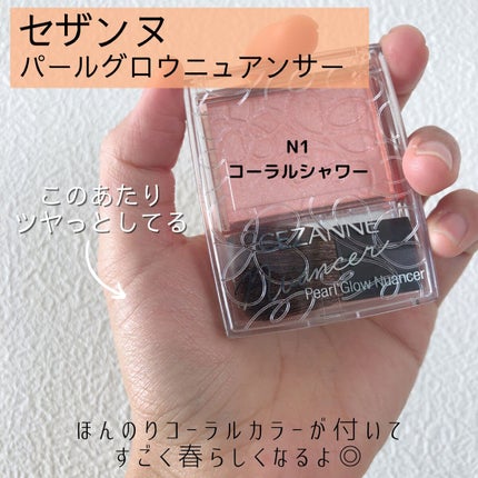 パールグロウニュアンサー/CEZANNE/パウダーハイライトを使ったクチコミ(2枚目)