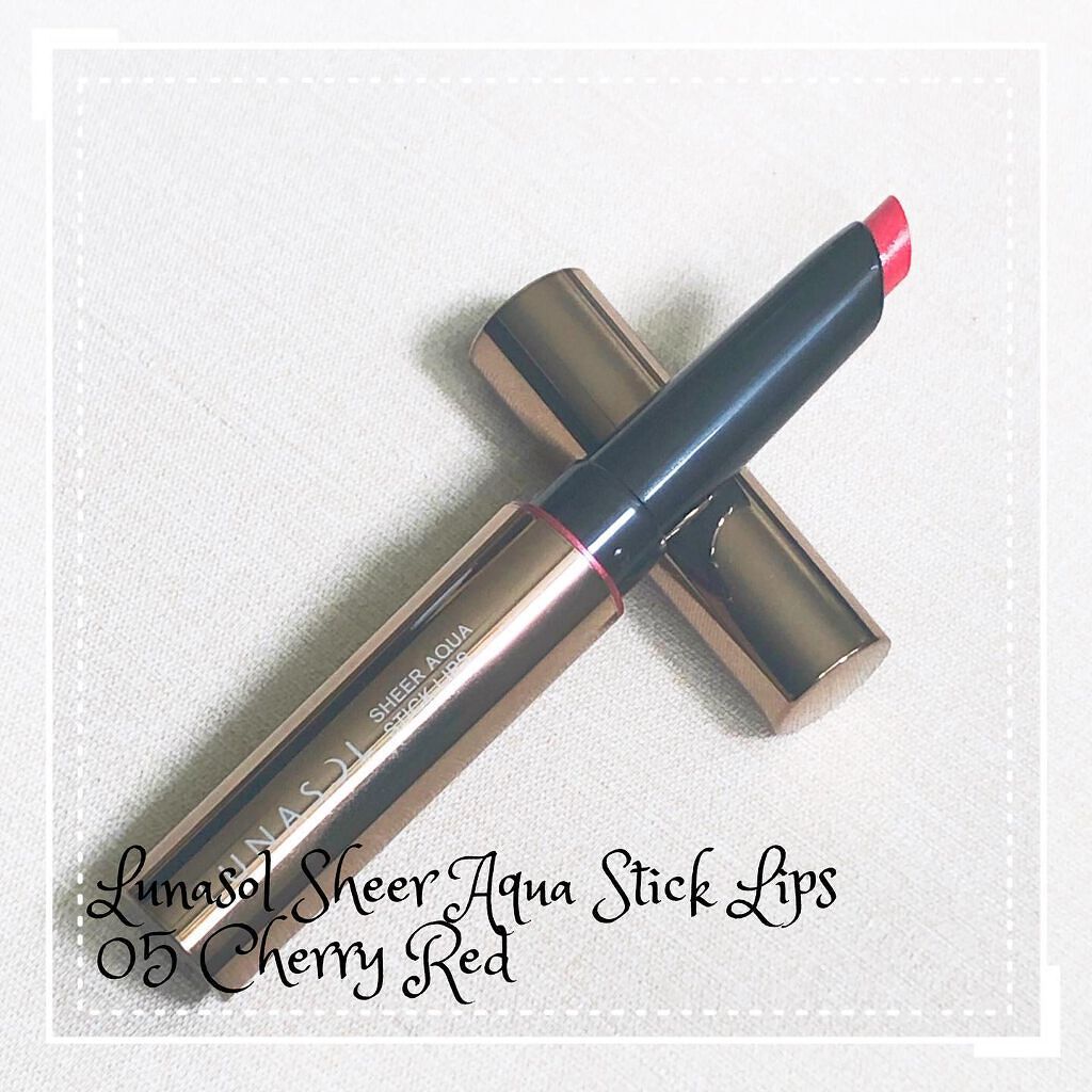 シアーアクアスティックリップス/LUNASOL/口紅を使ったクチコミ（1枚目）