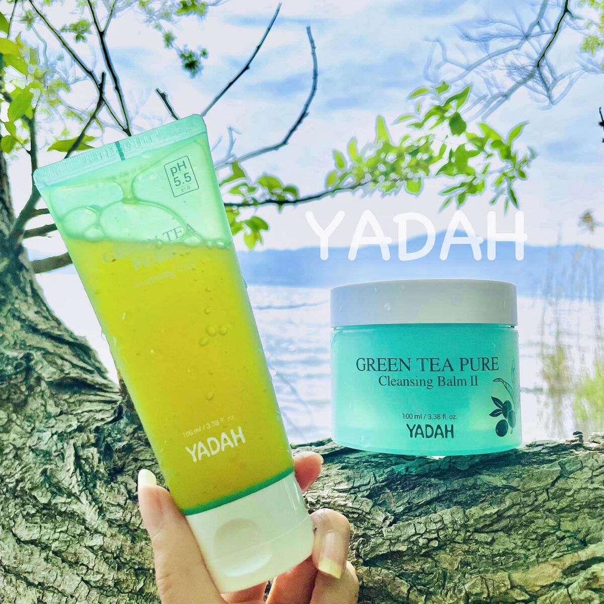 グリーンティーピュアクレンジングジェル/YADAH/クレンジングジェルを使ったクチコミ（1枚目）