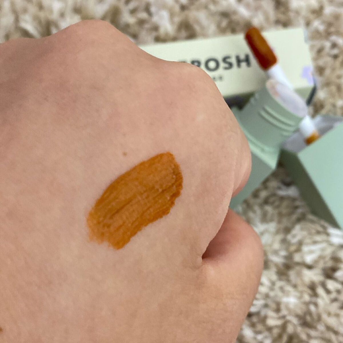 ジューシーリブティント/RICAFROSH/リップティントを使ったクチコミ（2枚目）