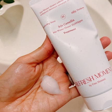 リフレッシュモーメントパフュームシャンプー/トリートメント Jeju Camellia/Free Moment /市販シャンプーを使ったクチコミ(4枚目)