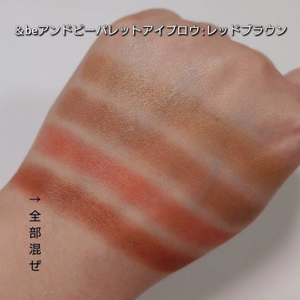 パレットアイブロウ/&be/パウダーアイブロウを使ったクチコミ(3枚目)
