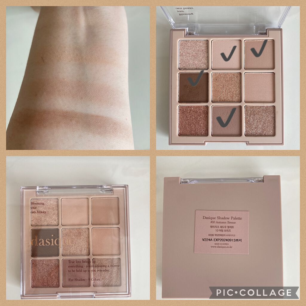 シャドウパレット/dasique/アイシャドウパレットを使ったクチコミ(1枚目)