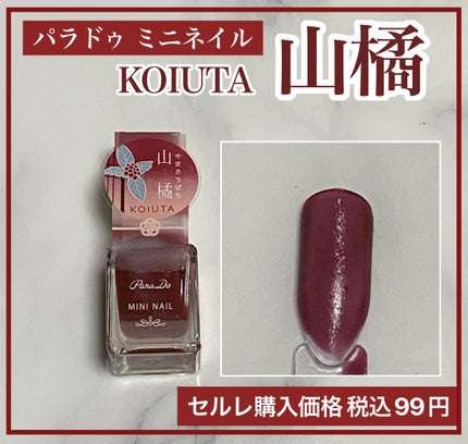 ミニネイル/パラドゥ/マニキュアを使ったクチコミ(1枚目)