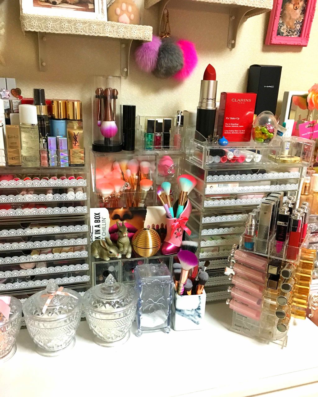 重なるアクリルケース2段引出・大/無印良品/その他化粧小物を使ったクチコミ(2枚目)