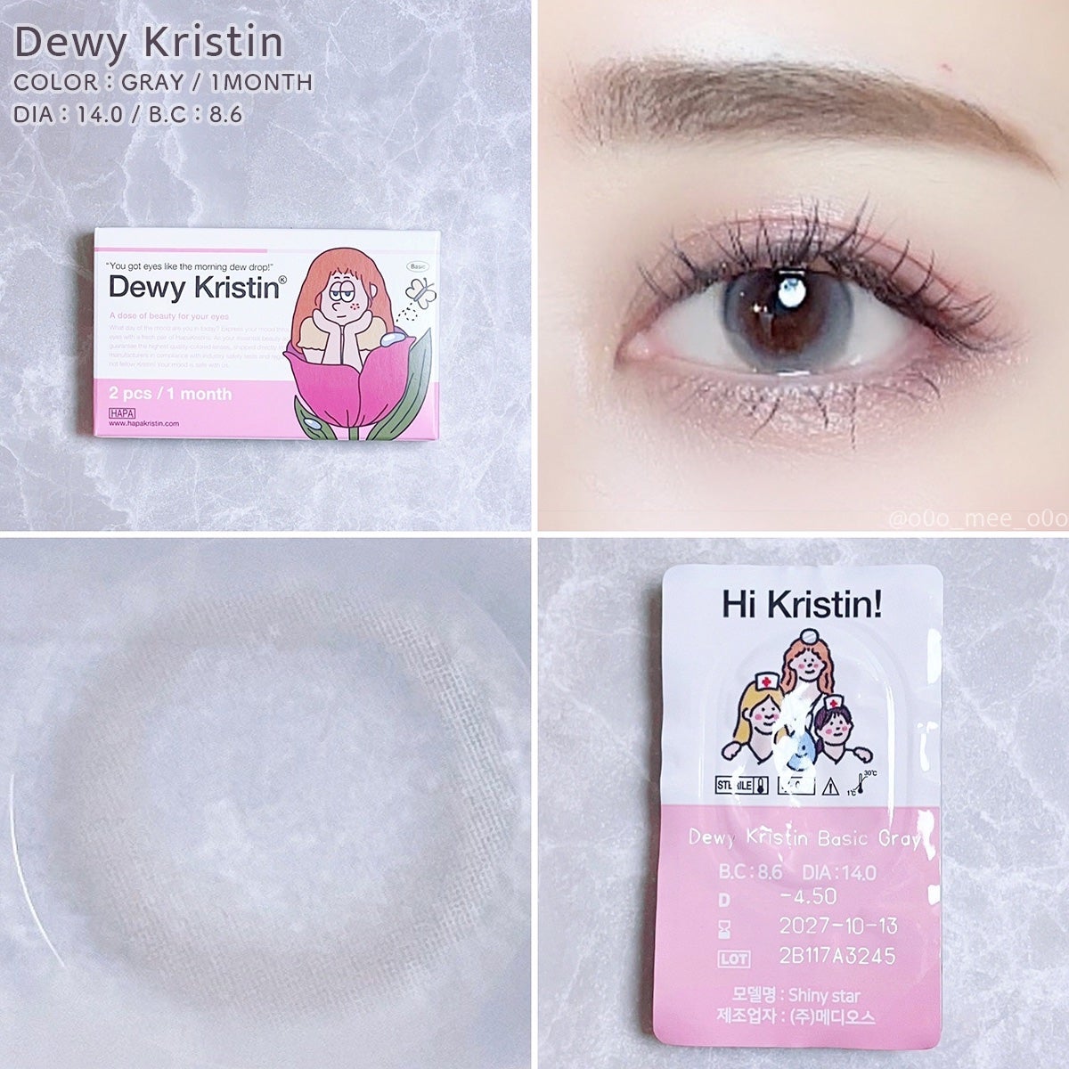 Dewy Kristin/Hapa kristin/カラーコンタクトレンズを使ったクチコミ(1枚目)