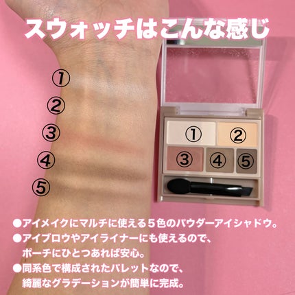 パーフェクトマルチアイズ/キャンメイク/アイシャドウパレットを使ったクチコミ(3枚目)