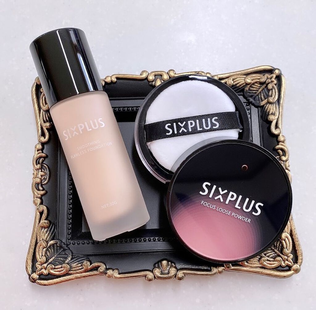 SIXPLUS ソフト フォーカス ブライト二ングルースパウダー #02ピンク/SIXPLUS/ルースパウダーを使ったクチコミ（1枚目）