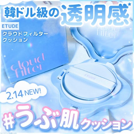 クラウドフィルタークッション/ETUDE/クッションファンデーションを使ったクチコミ(1枚目)