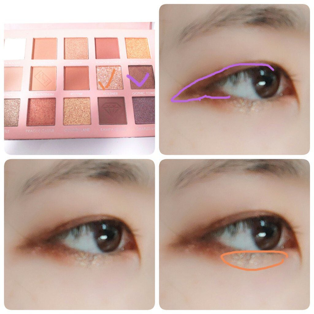 GO TRAVEL 15色アイシャドウパレット/FOCALLURE/アイシャドウパレットを使ったクチコミ(3枚目)