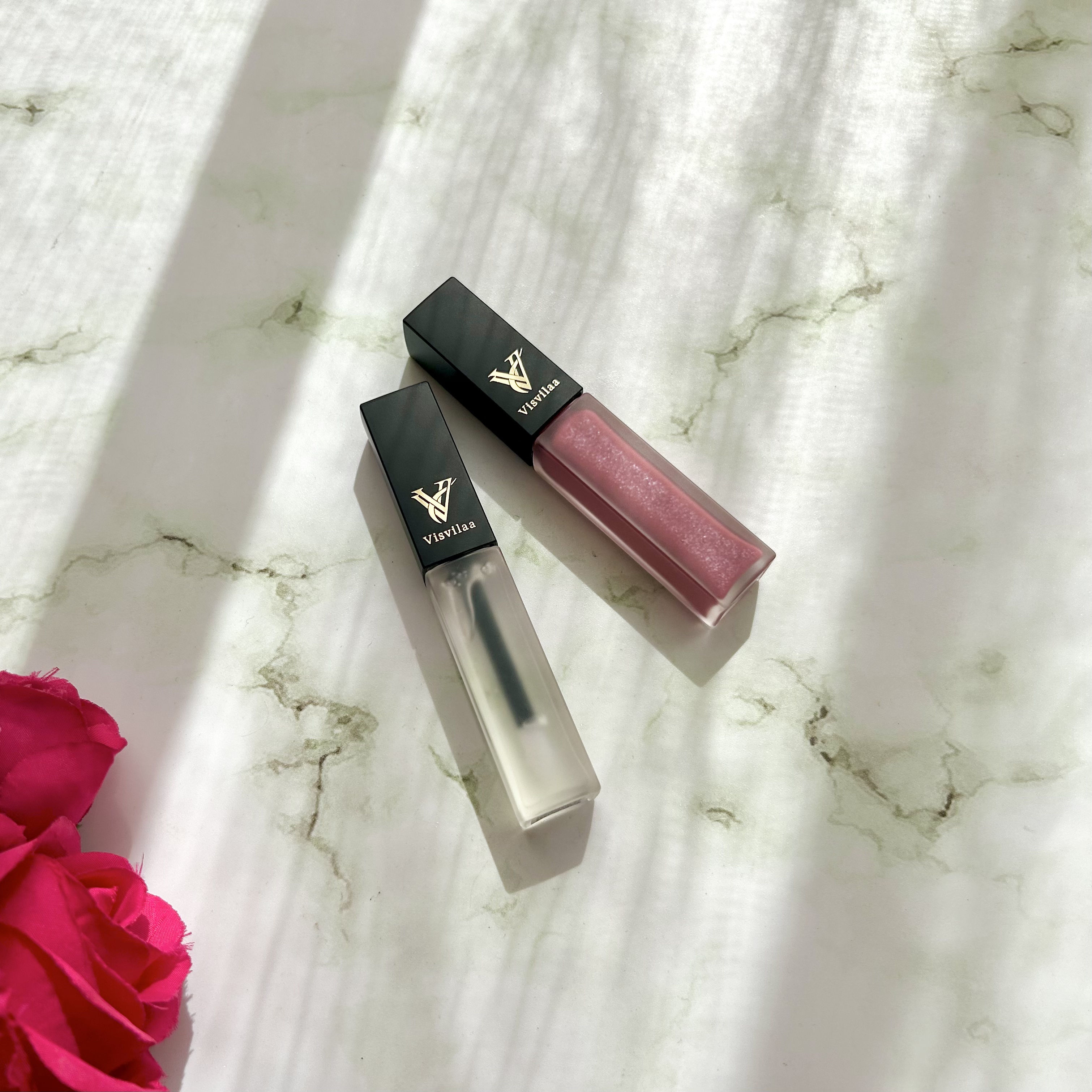 Vヴィヴィットロゼ リップグロス/Visvilaa/リップグロスを使ったクチコミ（3枚目）